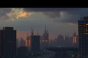 悬疑剧《雾港来信》主推海报，雨夜码头与灯塔光影交错